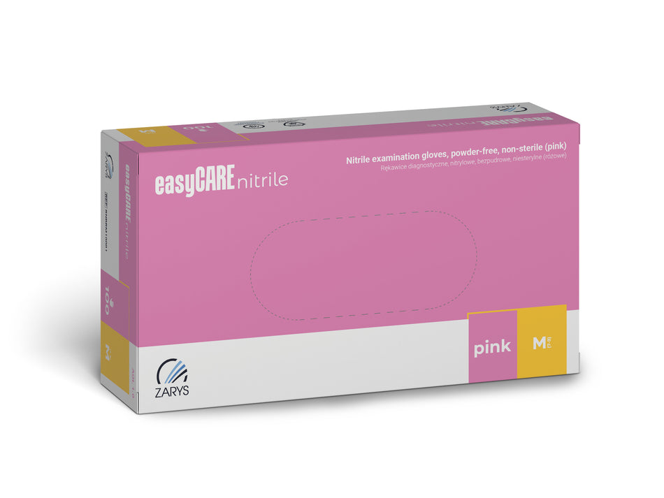 easyCare nitrilové rukavice - světle růžové