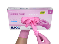 ILICO Nitrilové rukavice - růžové - obrázek 5