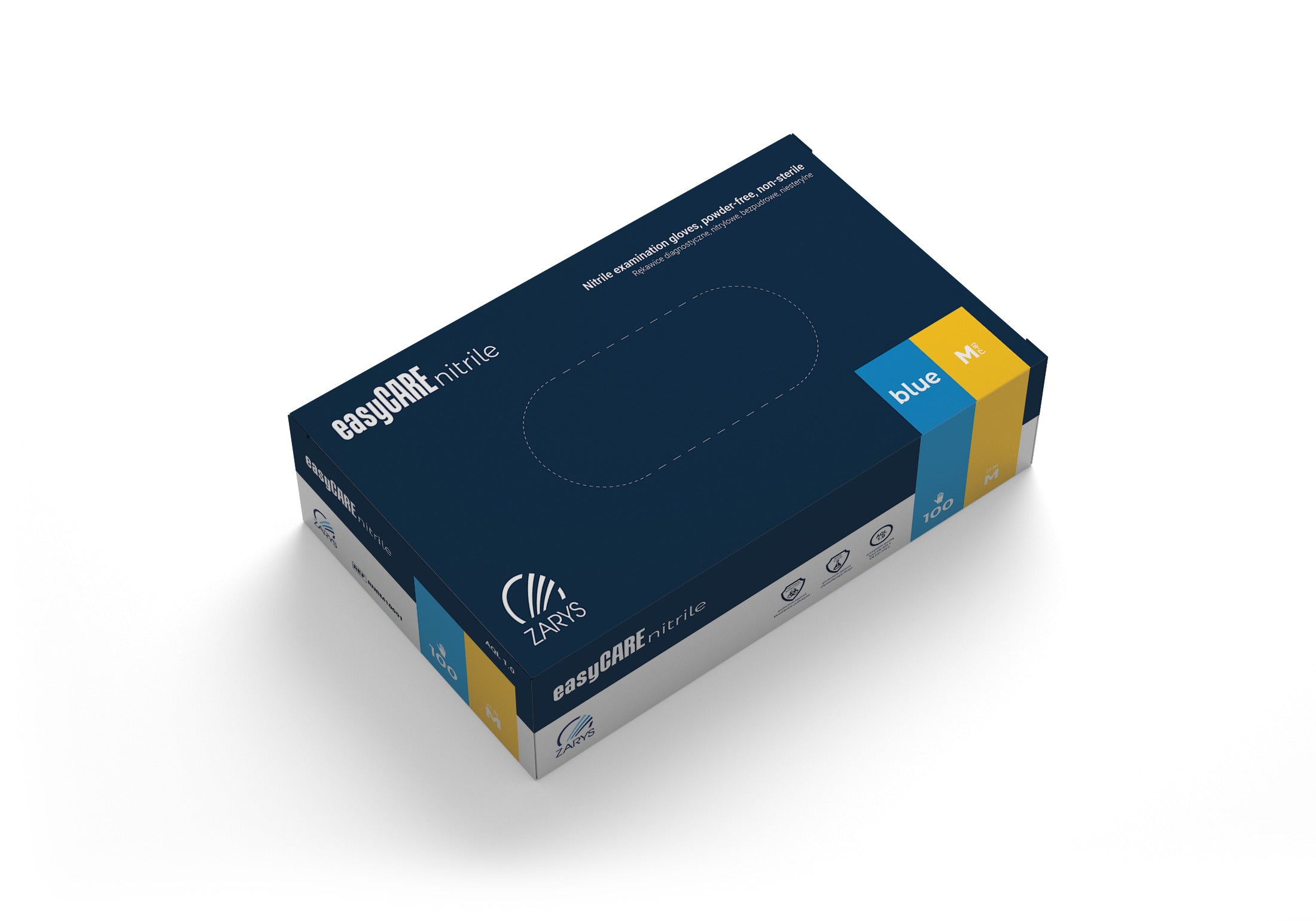 easyCare nitrilové rukavice - modré - obrázek 2