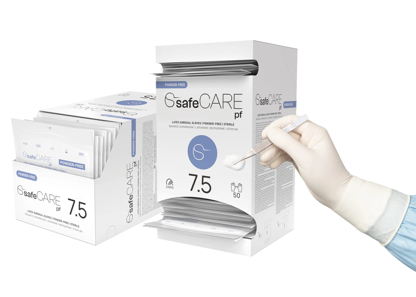 SAFE CARE - Chirurgické sterilní rukavice LATEX (pár)