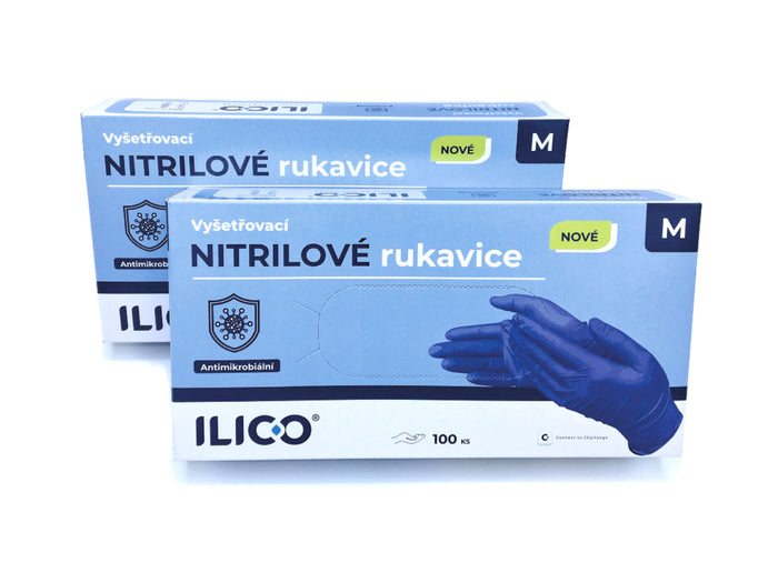 ILICO Antimikrobiální nitrilové rukavice (100 ks)