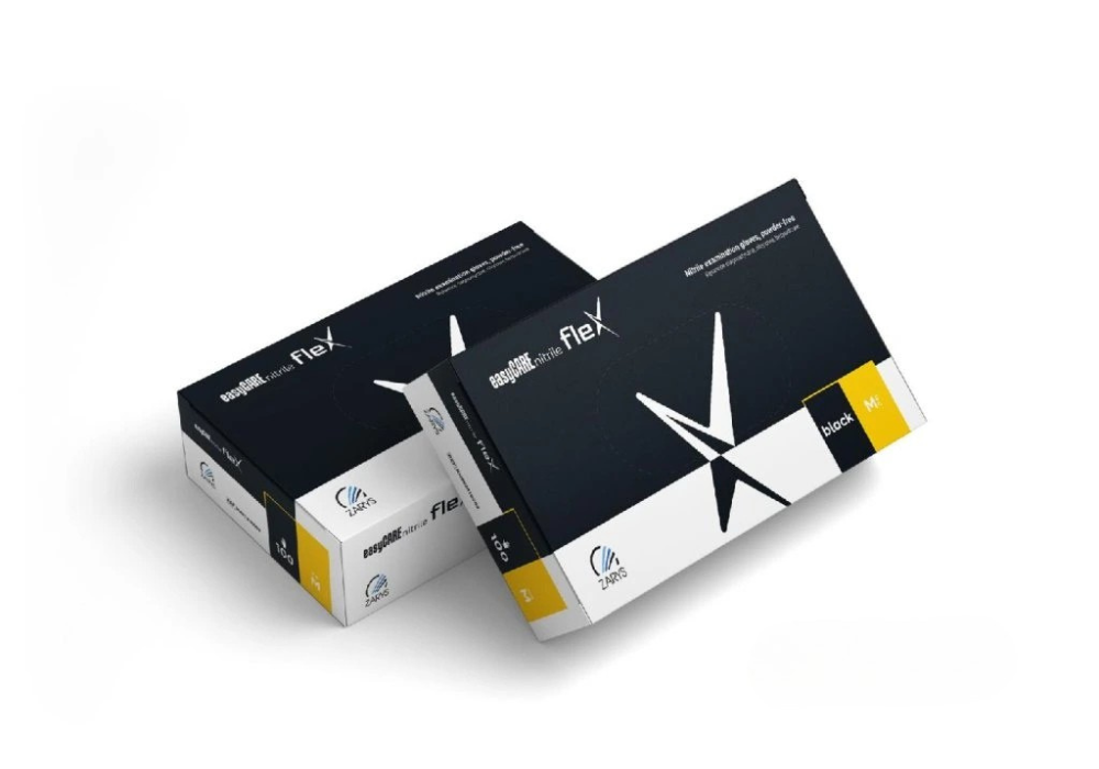 easyCare nitrilové rukavice FLEX - černé