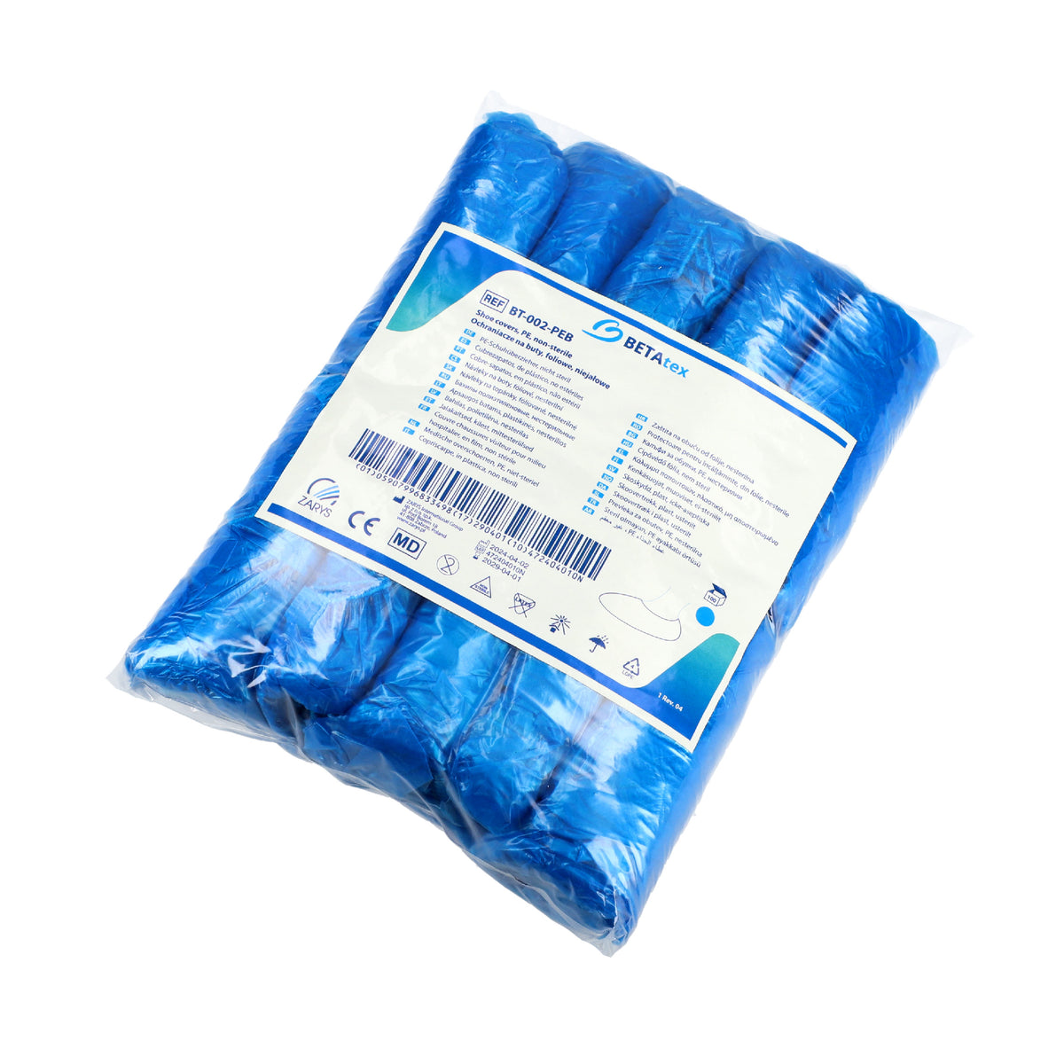 ZARYS - Návleky na obuv - polyetylen, nesterilní, modrá