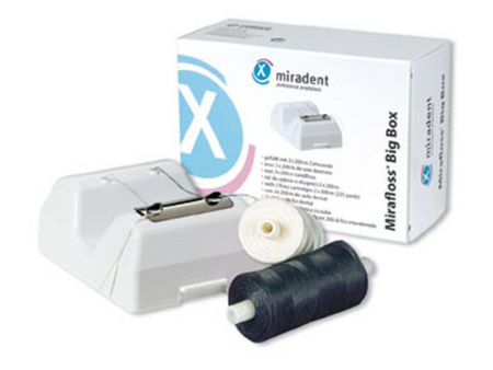 Mirafloss Big - nástěnný dávkovací box na dentální nit - doplnitelný